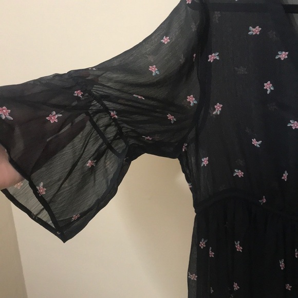 Torrid Floral Chiffon Button Front Maxi Dress 0 - Picture 10 of 11